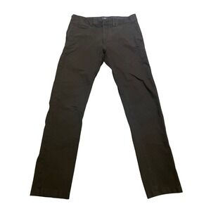 J Crew Tech Pant Mens Size 30x30 Flat Front Dark Gray Chinos Style AW005